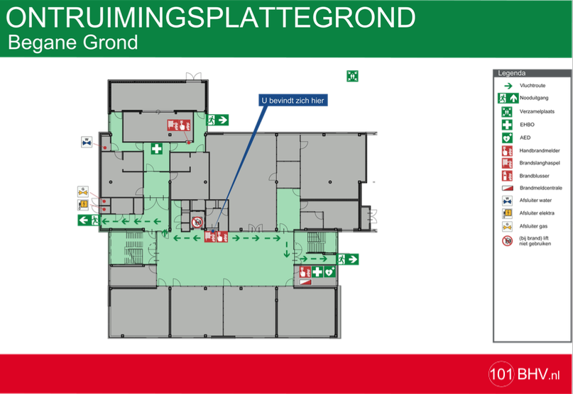 ontruimingsplattegrond