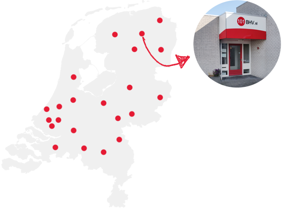 Overzicht BHV locaties
