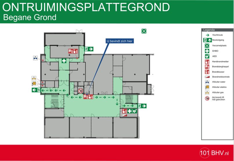 ontruimingsplattegrond